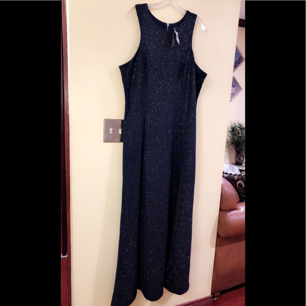 Formal Dress Size 18 Navy Glitter Speechless Gown - Picture 4 of 9